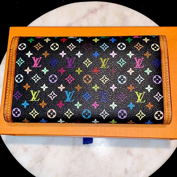 LOUIS VUITTON TAKASHI MURAKAMI WALLET LIMITED EDITION BLACK MONOGRAM VINTAGE - Picture 7 of 16